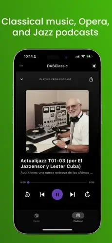 Dabclassic Radio podcast player